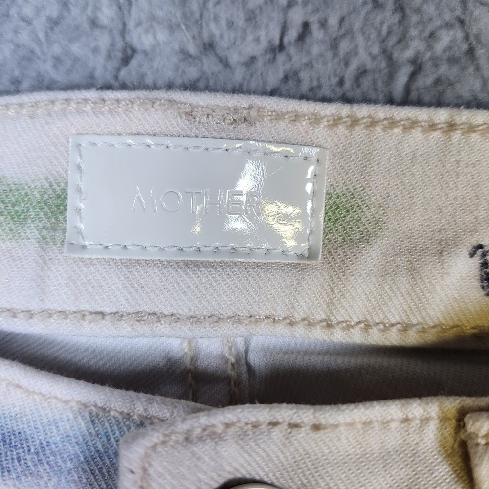 MOTHER High Waisted Rider Skimp Moto-Rabbit Jeans Size 24 Retail $278 - Picture 14 of 16